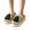 Khaki, variant on Women's 3D Christmas Tree Fuzzy Mule Slippers, Cute Xmas Tree with Star Topper Plush House Shoes, Thick Bubble Cloud Sole Non-Slip Warm Indoor Holiday Slippers
