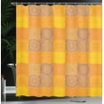 thumbnail image 3 of Ambesonne Ethnic Shower Curtain, Oriental Patchwork Tiles, 69"Wx84"L, Orange Violet, 3 of 4