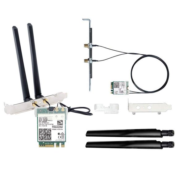 Tarjeta WiFi 6E Intel AX210 M.2 NGFF inalámbrica 6GHz BT5.2 5400Mbps Gigabit 2.4Ghz 5Ghz 802.11ax pa