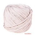 thumbnail image 1 of Cuerda de hilo de atar plana redonda de alta resistencia Cordones de algodón retorcidos Biege para el hogar DIY Artesanía de ropa hecha a mano AweSitey JJ15011-10B, 1 of 3