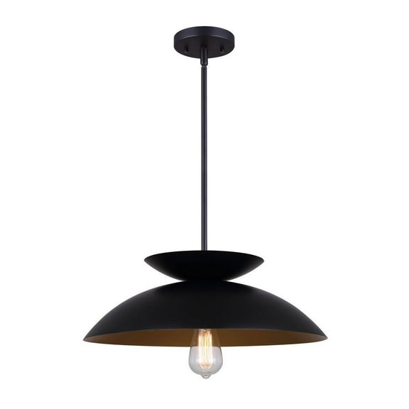IPL786B01BK Canarm Inc Ziva - 1 Light Pendant-13 Inches Tall and 17.75 Inches Wide