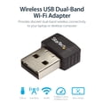 thumbnail image 2 of Adaptador USB WiFi inalámbrico StarTech.com AC600 de doble banda, 2 of 7