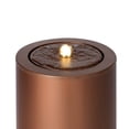 thumbnail image 5 of Christopher Knight Home 20.87" Outdoor Candle Style Fountain with LED Lights, Cutout Water Feature, Brown, 5 of 10