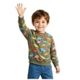 thumbnail image 3 of GCETTIC Boys Sweatshirts Cotton Long Sleeve Crewneck Pullover Toddler Kids Winter Warm Shirt Sweater Tops Green,4-5 Years, 3 of 6
