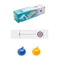 thumbnail image 2 of Juego de tablero de juego de curling de mesa | Juguete de curling de simulación portátil | Rompecabezas de coordinación mano-ojo | Actividad interactiva de ocio familiar | Plástico | Azul/Amarillo |, 2 of 6