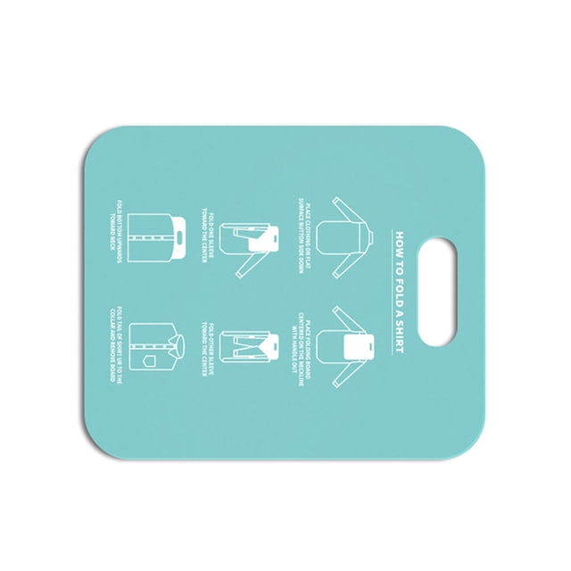 Tablero plegable para ropa, resistente al desgaste, carpeta de ropa impermeable con agujero de anillo, almacenamiento de ropa, buena dureza para Almacenamiento y organización del hogar Cian claro Bewildely HA024165-01