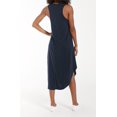 thumbnail image 3 of SIEANE Women's Sleeveless Long Dress V Neck Loose Curved Slit Hem Long Maxi Dress, 3 of 6