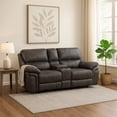 thumbnail image 6 of Tony 80 Inch Power Double Recliner Loveseat- Console Cupholders- USB- Gray, 6 of 6