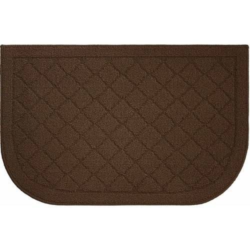 Structures Textured Loop 18" x 30" Slice Wedge Shaped Solid Kitchen Rug