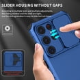 thumbnail image 2 of Dteck Case for Samsung Galaxy S25 Ultra Hidden Bracket Kickstand Case Sliding Window Phone Case Shockproof Protective Back Cover for Galaxy S25 Ultra,Blue, 2 of 7