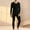 Black, variant on Male Winter Silk And Wool Plush Thickened Thermal Underwear Set With Double Ground Down To Cold And Heat Autumn Clothes And Autumn Pants Mens Pajama Sets