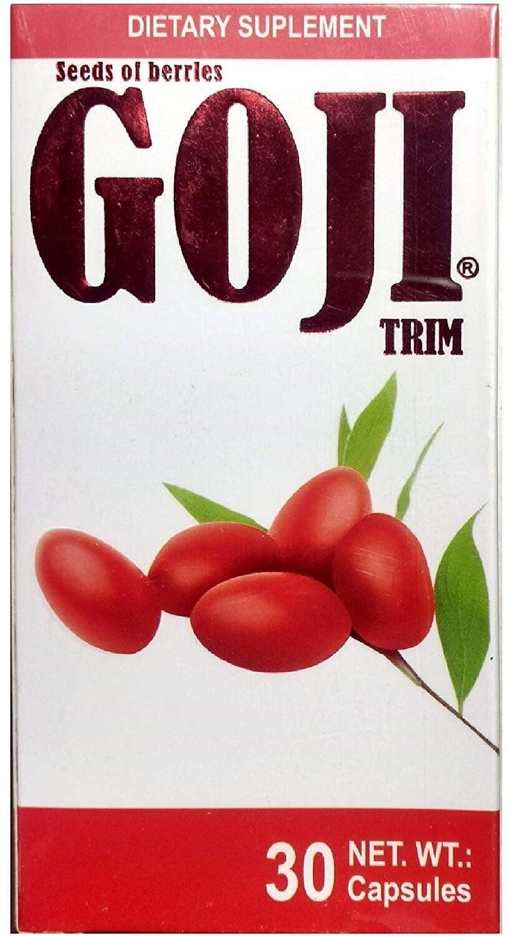 GOJI TRIM 30 Capsules 500 mg ea 100% ORIGINAL SEMILLAS DE BAYA GOJI