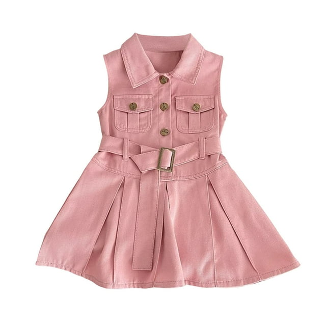 Robes Fille Robe Décontractée pour Filles Robe d'Anniversaire pour Tout-Petits Robe de Fête Robes Filles Taille 6-7 Ans Mode Fille