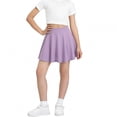 thumbnail image 3 of lnmuld Girls High Waist A-Line Flared Skater Skirt Casual Solid Color Size:9-10 Years, 3 of 4
