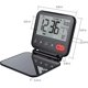 thumbnail image 5 of Travel Alarm Clock Mini Portable Lcd Digital Clock With Backlit Calendar 12/24h Temperature Battery Operated (black), 5 of 5