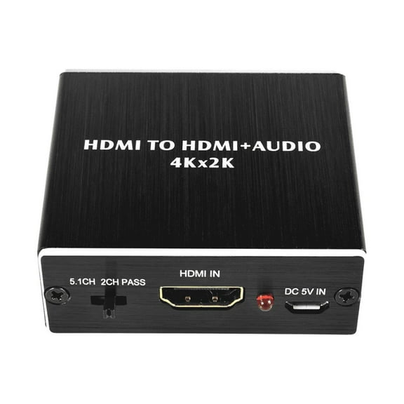 HDMI Audio Extractor, 4K@30Hz HDMI to Optical Toslink HDMI Audio Splitter 3.5mm L/R Stereo Converter for TV PS4 Xbox Chromecast DVD Player