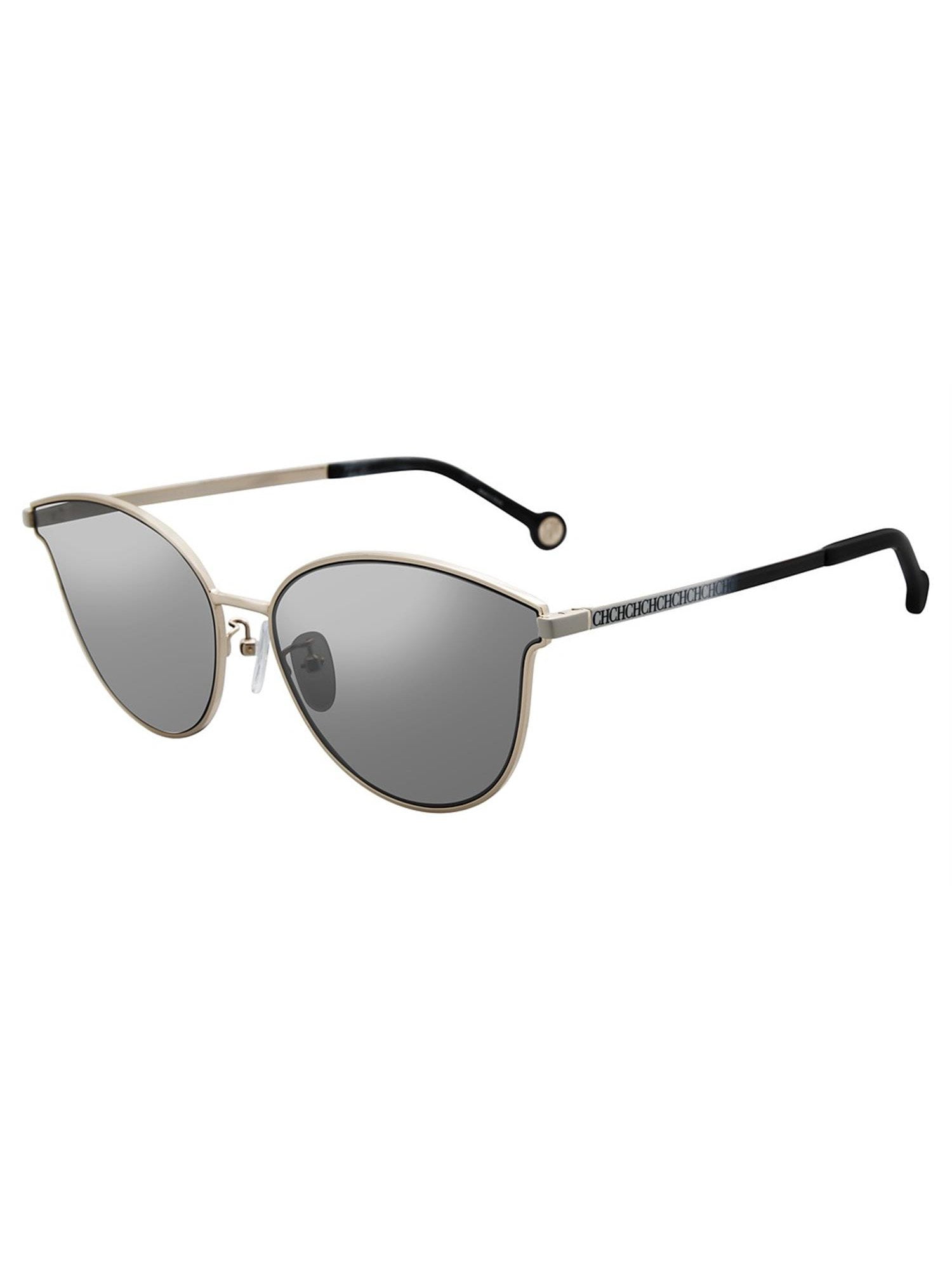 Carolina Herrera Women's Mirrored She10459300X Grey Cat Eye Sunglasses Carolina Herrera Women's Mirrored She10459300X Grey Cat Eye Sunglasses