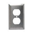 thumbnail image 2 of Pack De 2 Placa Receptáculo Duplex Leviton Acero Inoxidable, 2 of 2