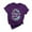 Purple-shirts, variant on Womens Easter Print Short Sleeve Tshirts Summer Plus Size Trendy Round Neck Tee Casual Loose Fit Tops