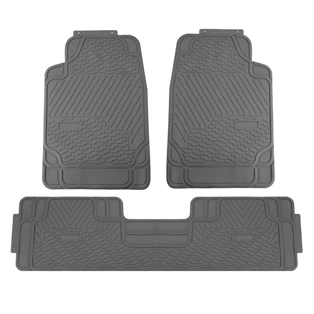 FH Group, 4PC Combo Gray Floor Mats with Black Cargo Liner Mat For Car SUV VAN Auto Walmart