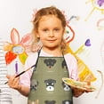 thumbnail image 3 of Dog Breeds Kids Aprons for Girls and Boys,Adjustable Neck Strap Toddler Aprons for Kids Cooking Baking, 3 of 7
