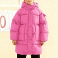 thumbnail image 2 of REDARER Winter Girls Hooded Long Down Coat Thickened Warm Padded Jacket Outerwear for Cold Weather and Comfort,Size:13-14 Years, 2 of 5