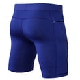 thumbnail image 3 of Yindaity Compression Workout Shorts Men Performance Sports Baselayer Athletic Running Shorts Underwear Gym Clothes for Men (Blue,2XL), 3 of 3