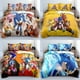 thumbnail image 2 of Juego de ropa de cama con dibujos animados de Sonic The Hedgehog para niños, funda de edredón con estampado 3D de Anime Harajuku y funda de almohada, ropa de cama textil para el hogar, 2 of 5