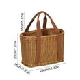 thumbnail image 2 of Imitation Vines Weaving Storage Basket - Handheld Weaving Basket - Outdoor Camping Storage Basket - Vegetable Shopping Storage Basket, 2 of 6
