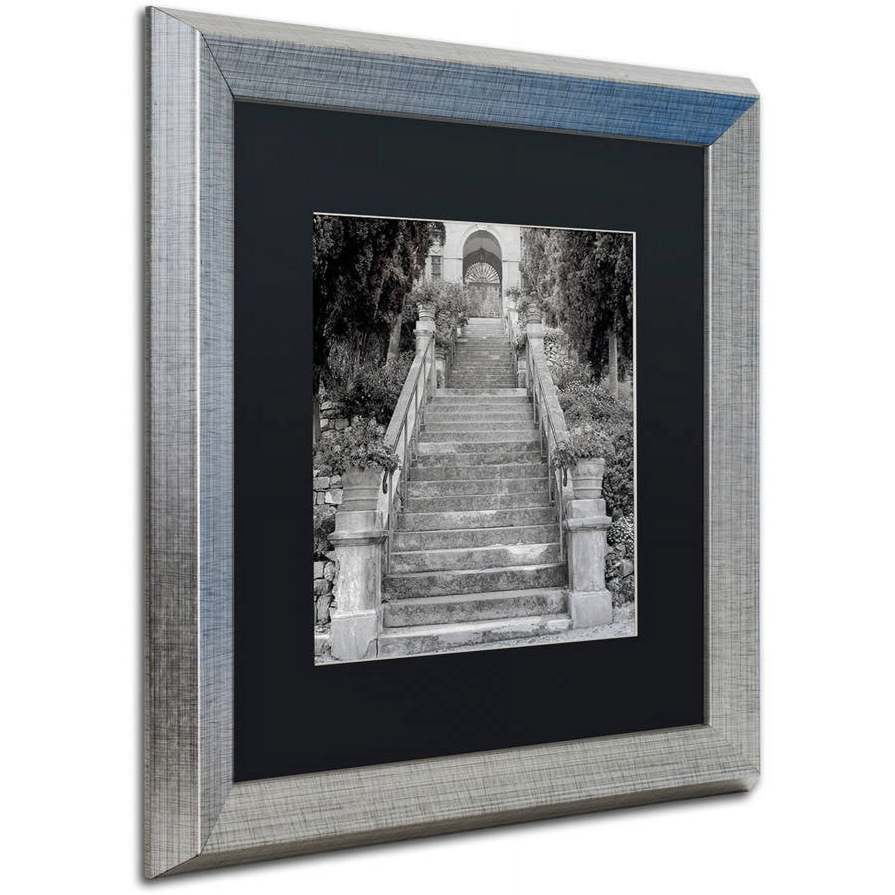 Trademark Fine Art "Liguria II" Canvas Art by Alan Blaustein, Black Matte, Silver Frame
