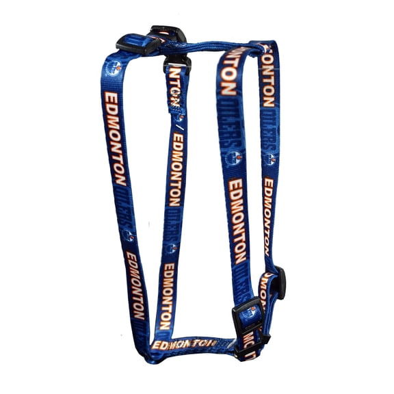 Edmonton Hockey Oilers Extra Small XS 5/8 Inch Wide Adjustable Dog Harness 8" - 14"