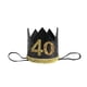 thumbnail image 1 of Pancarta de Globos de Oro Negro de 40 años, vajilla, suministros de cumpleaños, decoración de aniversario de fiesta de feliz cumpleaños para hombre y mujer, 1 of 3