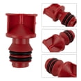 thumbnail image 5 of 2pcs Red Plastic 17mm Male Thread Dia Air Compressor Oil Plugs Oil Breather Cap, 5 of 10