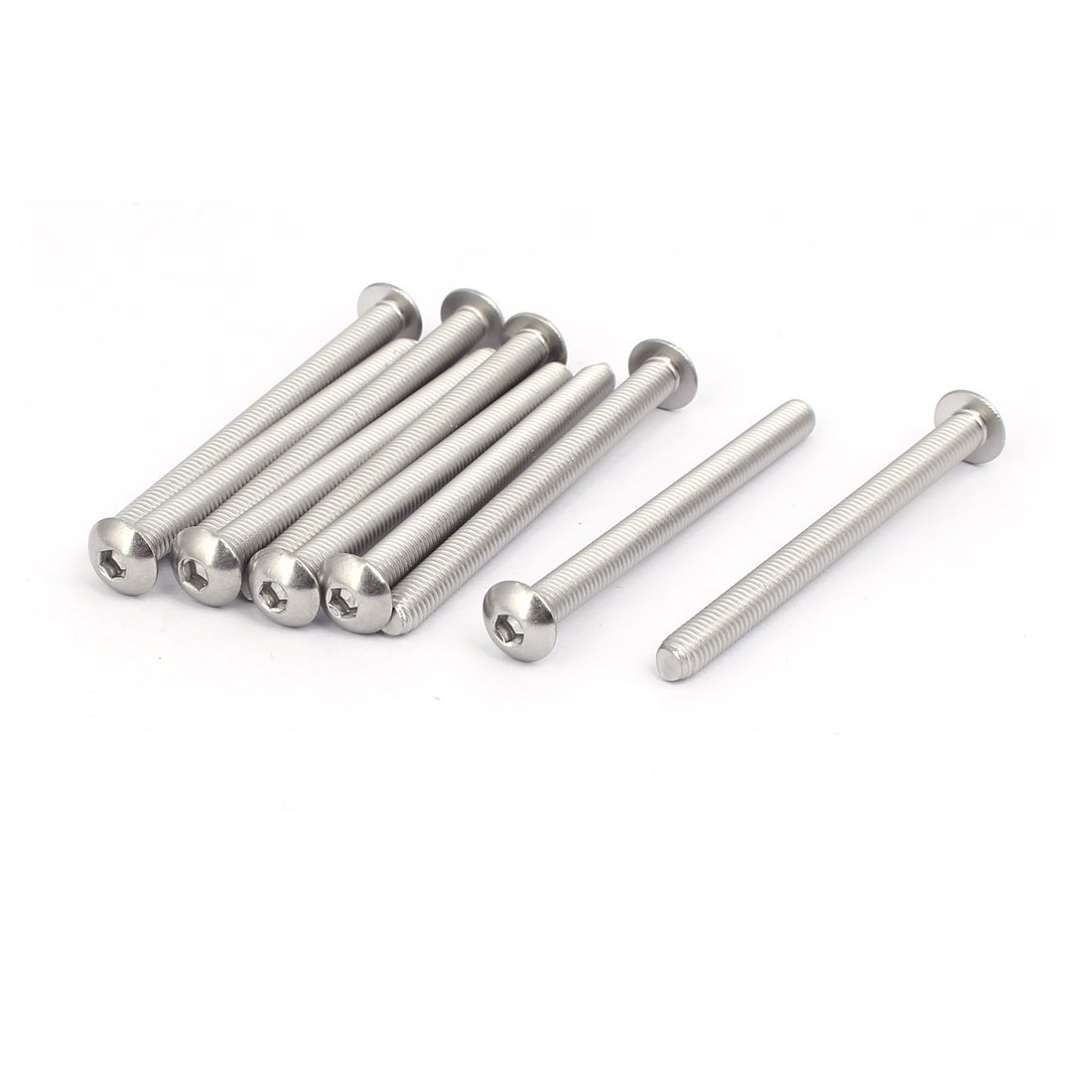 5MM X 0.8 X 8MM Stainless steel button head metric 10pcs