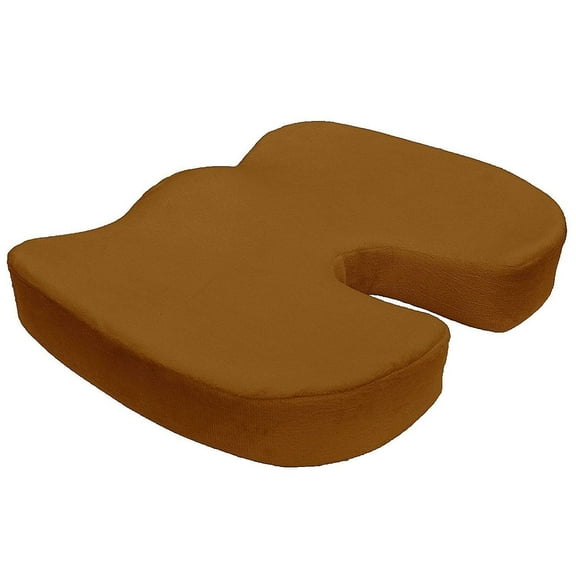 Brown Memory Foam Coccyx Orthopedic Seat Office Chair Cushion Pain Relief