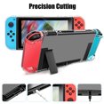thumbnail image 4 of TSV Protective Cover Case Fit for Nintendo Switch, Dockable Clear Case with HD Tempered Glass Screen Protector, 6 Thumb Caps, 4 of 8