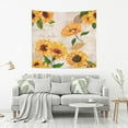 thumbnail image 5 of Retro Golden Yellow Sunflower Tapestry Aesthetic Tapestry Wall Hanging 60" x 51" Inches Home Decor Gifts, 5 of 6