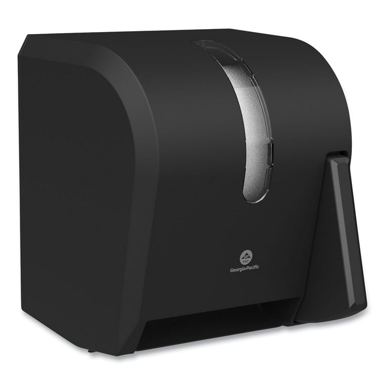 Hygienic Push-Paddle Roll Towel Dispenser, 13 x 10 x 14.4, Black Hygienic Push-Paddle Roll Towel Dispenser, 13 x 10 x 14.4, Black
