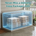 thumbnail image 4 of MINDYES 120 Gallon Resin Deck Box, Diamond Outdoor Storage Box for Patio Cushions, Pool Floats & Garden Tools, Beige, 4 of 8