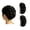 Black, variant on Braided Hair Bun Claw Clip, 2 Pack Synthetic Messy Updo Hair Piece for Women Daily and Formal Hairstyles, Light Brown