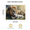 thumbnail image 3 of Nawypu Lion Wall Art Lamb Canvas Prints Jesus Awesome Lamb and Lion Canvas Wall Art Modern Art Painting Framed for Living Room Bedroom Bathroom Office Decor Ready To Hang, 3 of 6