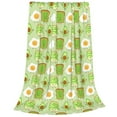 thumbnail image 2 of Fuzoiu Avocado And Toast Print Ultra-Soft Micro Fleece Blanket,All Seasons Flannel Throw, Lightweight Blanket for Bed, Sofa, Couch, Movie Night, Camping, and Travel-50"x40", 2 of 7