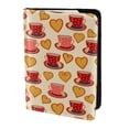 thumbnail image 2 of Pofeuu Cups of Tea Print Travel Document Organizer Passport Holder Men Women for Family (6.5 in x 4.5 in),Wallet Holder Credit Card Clutch Bag Case, 2 of 5