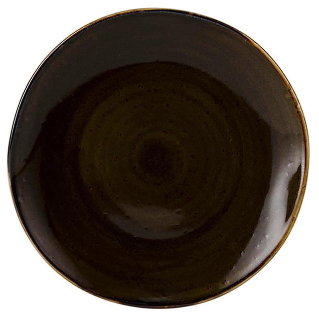 Tuxton GGW-005 9 in. Geode Walnut Plate, Brown