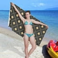 thumbnail image 7 of Golden Spades Beach Towel Quick Dry Absorbent Bath Towels Sandproof Lightweight Towel for Gym Yoga Sports Swimming- 30x60in Washcloth Gift, 7 of 7