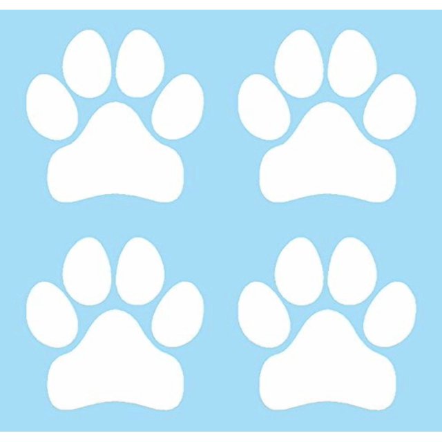Tiny Puppy Paws, I Make Decals™,pet, Canine, Best Friend, Puppy Love, White Vinyl Decal, Sticker, Label for car, Cell Phone, Window, Computer, Wall, etc.