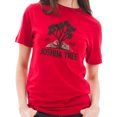 thumbnail image 3 of Joshua Tree Logo Graphic Design Ring Spun Combed Cotton Short Sleeve Deluxe Jersey T-Shirt - Red 2XL, 3 of 4