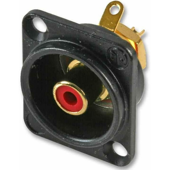 NEUTRIK - Phono D Socket, Black, Red