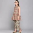 thumbnail image 4 of Traditional Cotton Kurti Set with Pant for Girls, Cultural Wear for Kids,03, 4 of 4