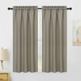 thumbnail image 4 of Danolaps Kitchen Valance Curtains,Rod Pocket Tier Curtains for Kitchen Living Room Farmhouse Cafe Curtains Window Treatments Room Waffle Weave Water Resistant Window Valances, 4 of 9